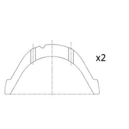 Panewka oporowa wału korbowego FAI AutoParts BT3013-STD