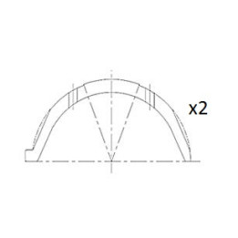 Panewka oporowa wału korbowego FAI AutoParts BT3009-STD