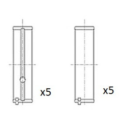 Panewki wału korbowego FAI AutoParts BM1038-STD