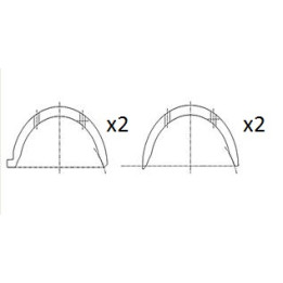 Panewka oporowa wału korbowego FAI AutoParts BT3012-STD