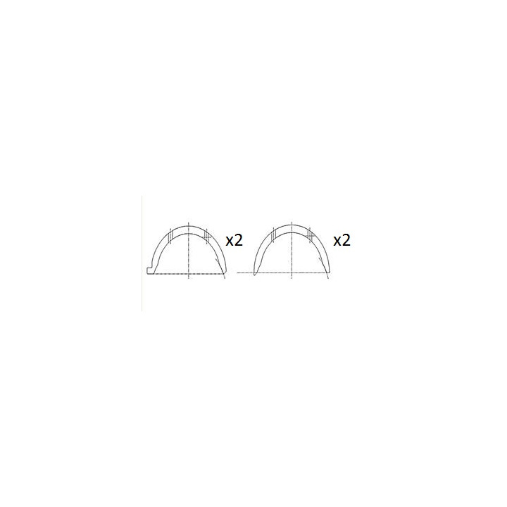 Panewka oporowa wału korbowego FAI AutoParts BT3012-STD