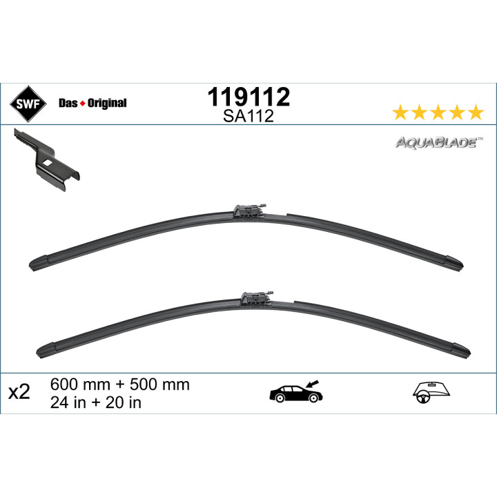 Pióro wycieraczki SWF 119112