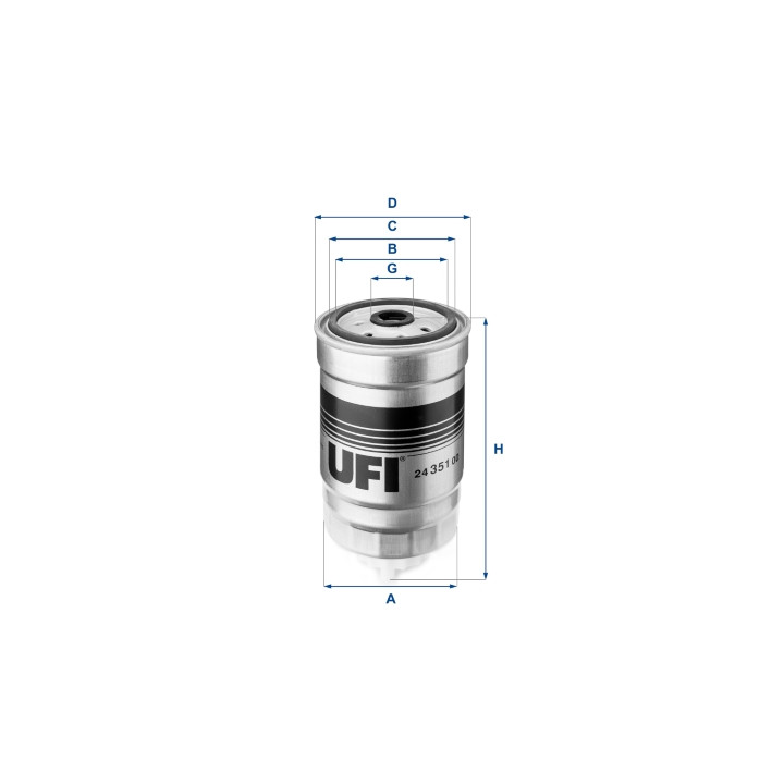 Filtr paliwa UFI 24.351.00