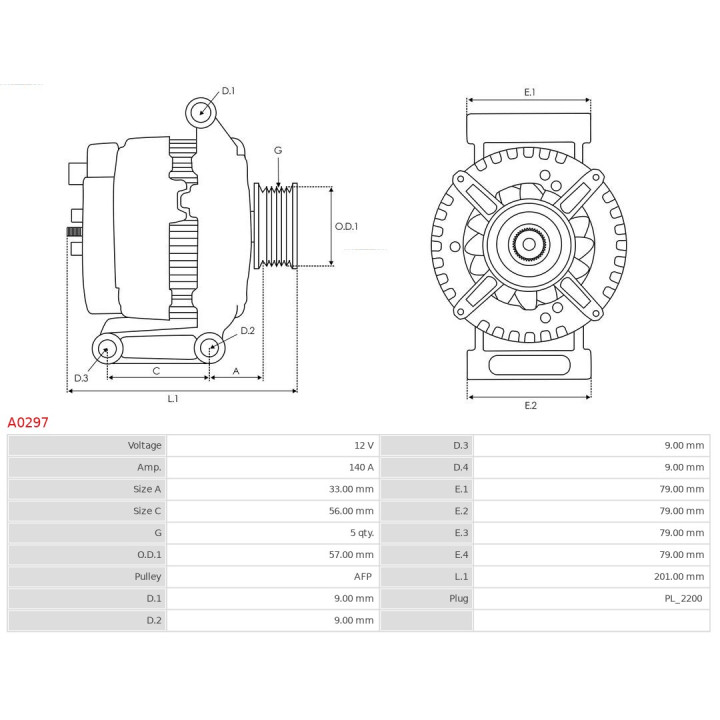 Alternator AS-PL A0297