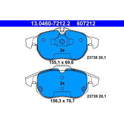 Klocki hamulcowe ATE 13.0460-7212.2