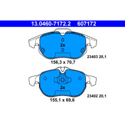 Klocki hamulcowe ATE 13.0460-7172.2