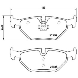 Klocki hamulcowe BREMBO P 71 006