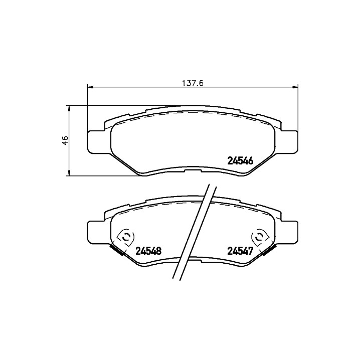 Klocki hamulcowe BREMBO P 09 014
