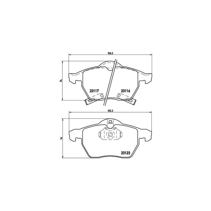 Klocki hamulcowe BREMBO P 59 048