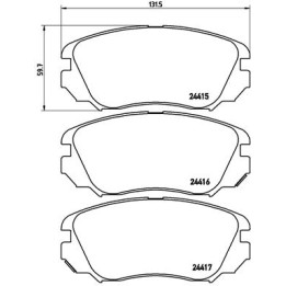 Klocki hamulcowe BREMBO P 59 054