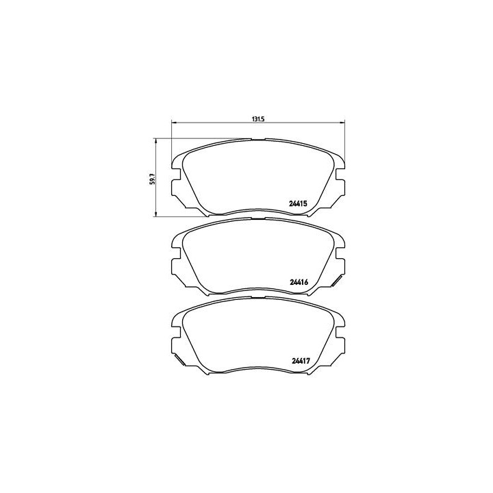 Klocki hamulcowe BREMBO P 59 054