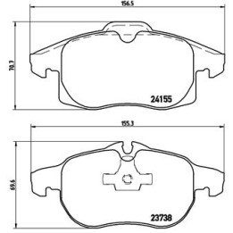 Klocki hamulcowe BREMBO P 10 011