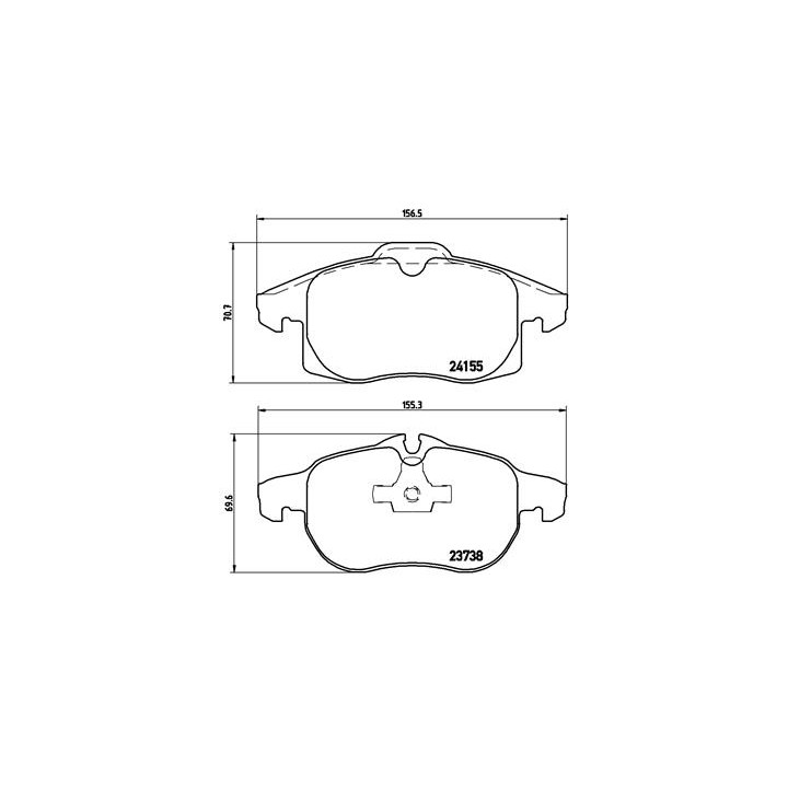 Klocki hamulcowe BREMBO P 10 011
