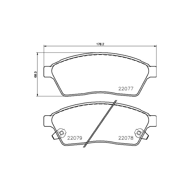 Klocki hamulcowe BREMBO P 09 009