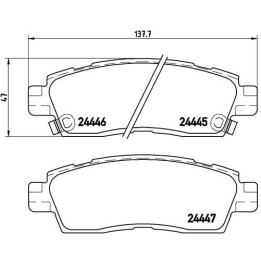 Klocki hamulcowe BREMBO P 10 010