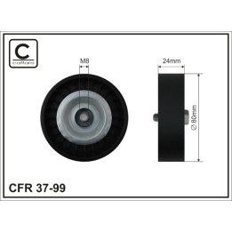 Rolka prowadząca pasek klinowy CAFFARO 37-99