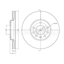 Tarcza hamulcowa CIFAM 800-608C