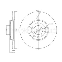 Tarcza hamulcowa CIFAM 800-605C