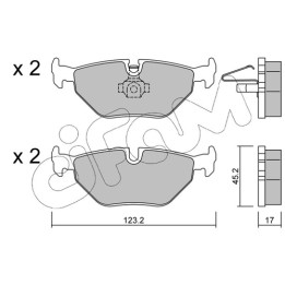 Klocki hamulcowe CIFAM 822-261-0