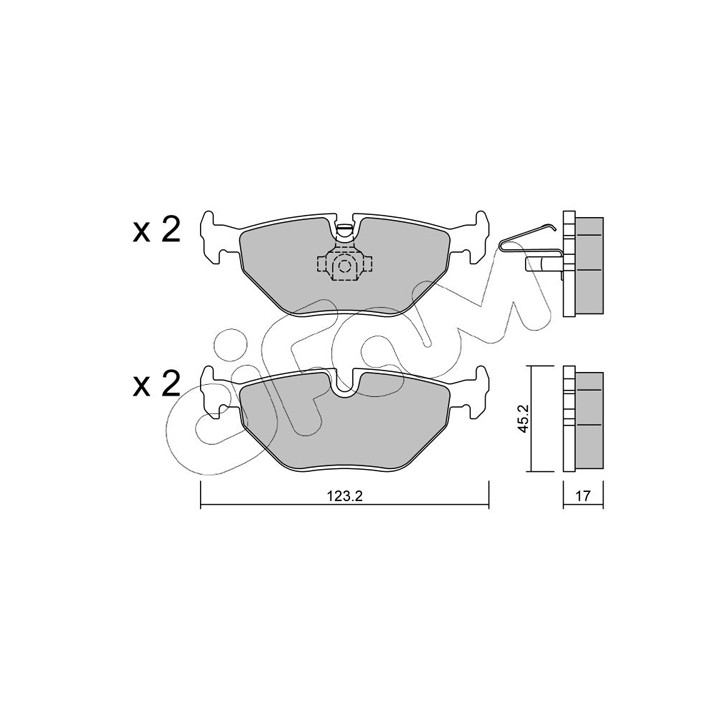 Klocki hamulcowe CIFAM 822-261-0