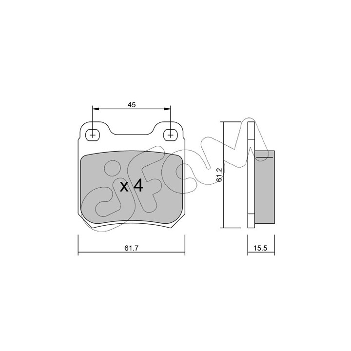 Klocki hamulcowe CIFAM 822-275-0