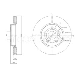 Tarcza hamulcowa CIFAM 800-1840C