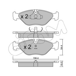 Klocki hamulcowe CIFAM 822-209-0