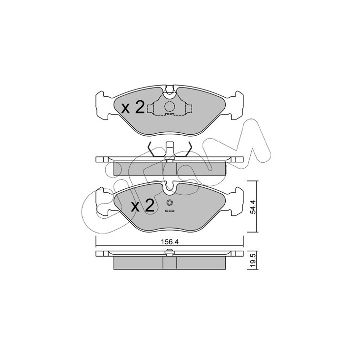 Klocki hamulcowe CIFAM 822-209-0