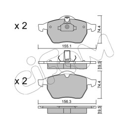 Klocki hamulcowe CIFAM 822-118-0