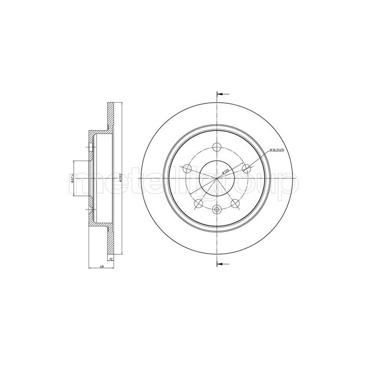 Tarcza hamulcowa CIFAM 800-1008C