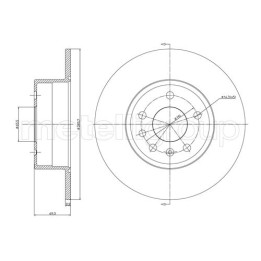 Tarcza hamulcowa CIFAM 800-607C