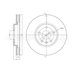 Tarcza hamulcowa CIFAM 800-1005C