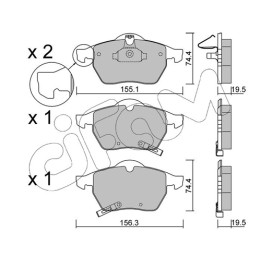 Klocki hamulcowe CIFAM 822-118-1