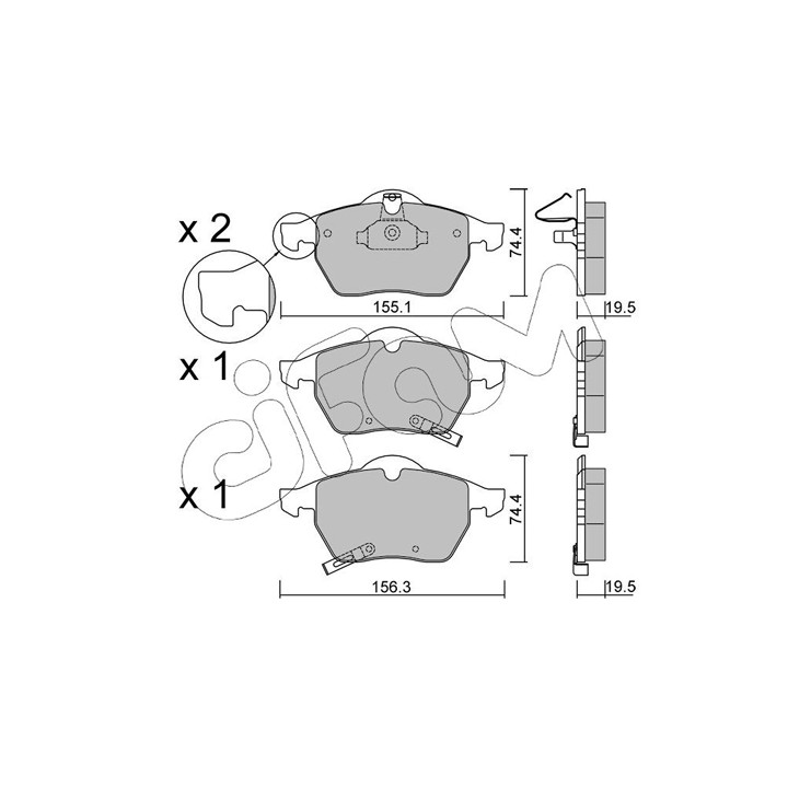 Klocki hamulcowe CIFAM 822-118-1
