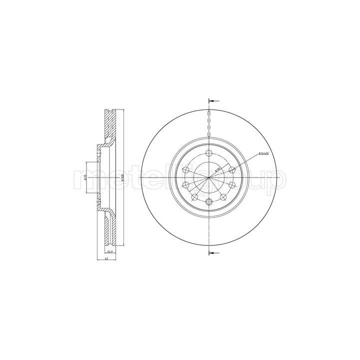 Tarcza hamulcowa CIFAM 800-826C