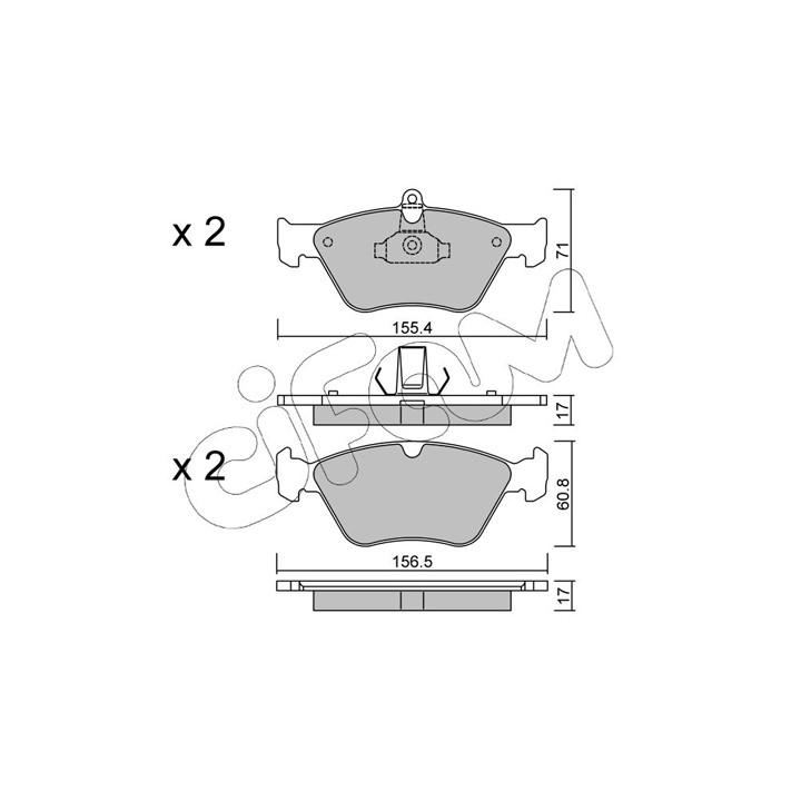 Klocki hamulcowe CIFAM 822-128-0