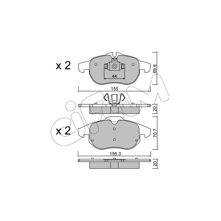 Klocki hamulcowe CIFAM 822-540-0