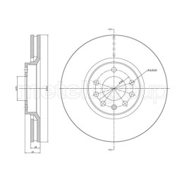 Tarcza hamulcowa CIFAM 800-1353C