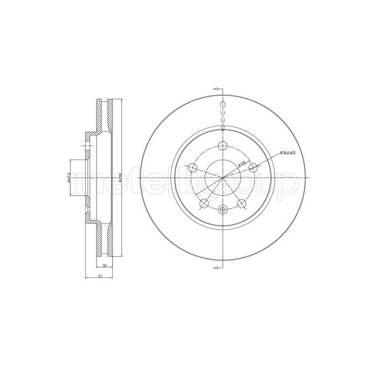 Tarcza hamulcowa CIFAM 800-1006C