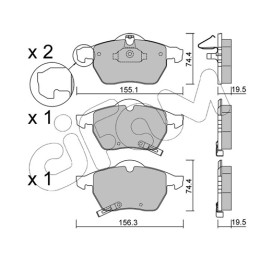 Klocki hamulcowe CIFAM 822-118-2