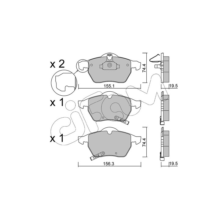 Klocki hamulcowe CIFAM 822-118-2