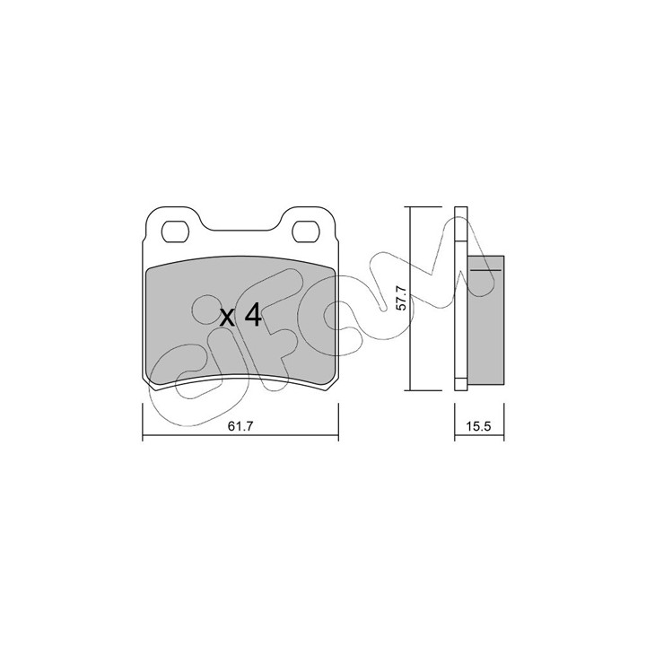 Klocki hamulcowe CIFAM 822-141-0