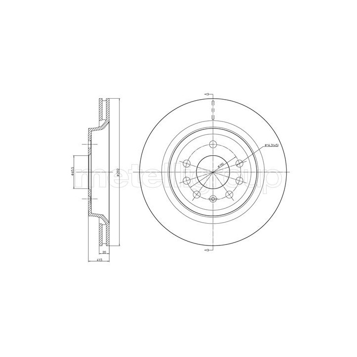 Tarcza hamulcowa CIFAM 800-682C