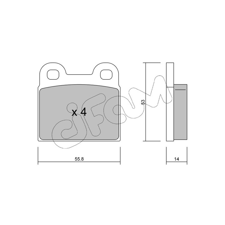 Klocki hamulcowe CIFAM 822-002-0
