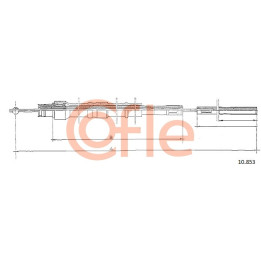 Linka hamulca ręcznego COFLE 10.853