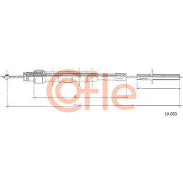 Linka hamulca ręcznego COFLE 10.850