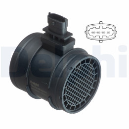 Przepływomierz masowy powietrza DELPHI AF10378-12B1