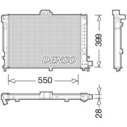Chłodnica wody silnika DENSO DRM25010