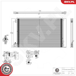 Skraplacz klimatyzacji ESEN SKV 86SKV022