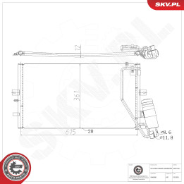 Skraplacz klimatyzacji ESEN SKV 86SKV247